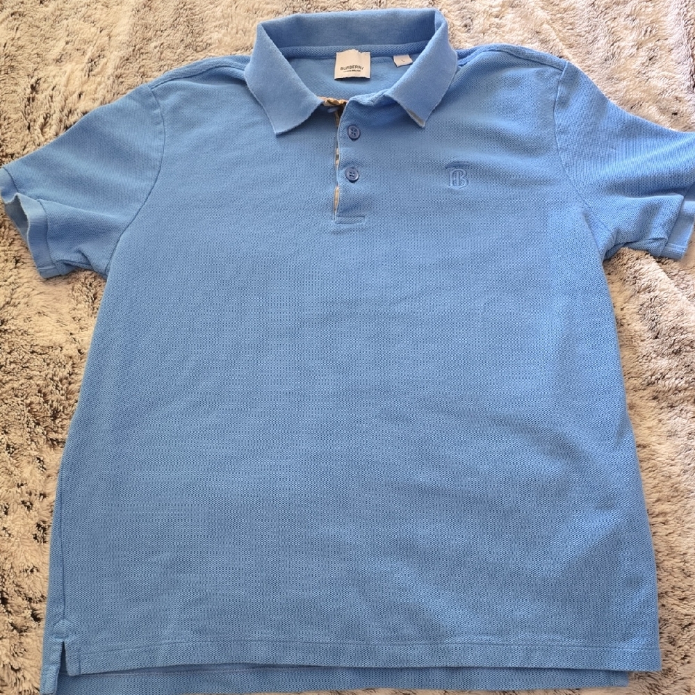 Burberry Light Blue Polo Shirt